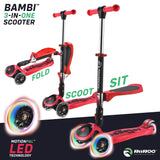 RiiRoo 3 in One Bambi Kids Scooter