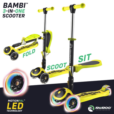 RiiRoo 3 in One Bambi Kids Scooter