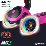 RiiRoo 3 in One Bambi Kids Scooter In Pink