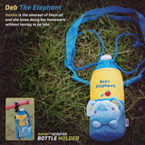 Kids Scooter Bottle Holder Accessory - Deb The Elephant