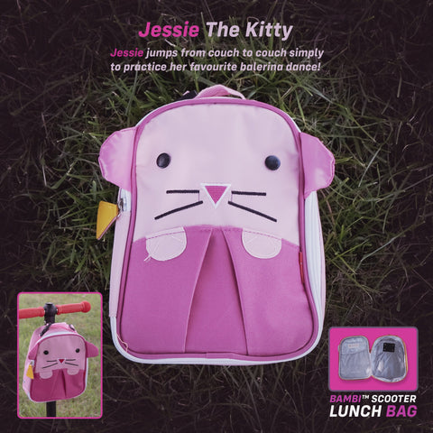 Kids Scooter Lunch Bag Accessory - Jessie The Kitty