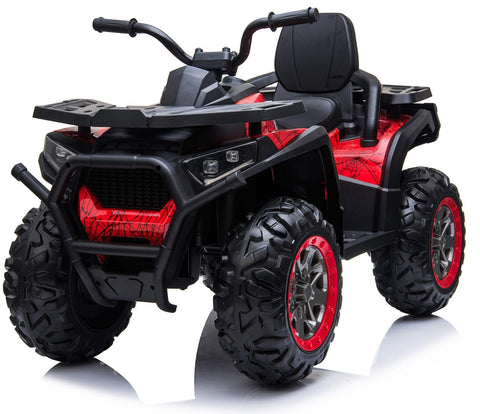 RiiRoo 12V Ride On Quad ATV Motorbike In Spider Red