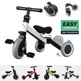 RiiRoo 3 in 1 Kids Tricycles Trike 3 Wheel Toddler Balance Bike Adjustable Seat