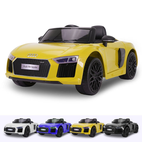 RiiRoo Audi R8 Spyder Maxi- 12V 2WD Yellow
