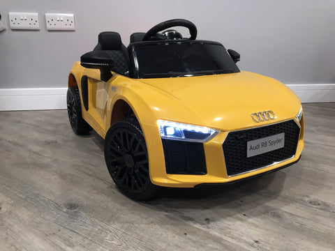 RiiRoo Audi R8 Spyder Mini - 12V 2WD Yellow