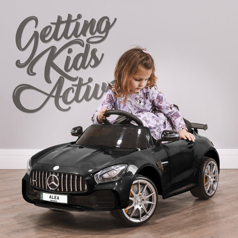 RiiRoo Mercedes Benz AMG GT R Ride On Car in black