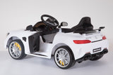 RiiRoo Mercedes Benz AMG GT R Ride On Car in white  with door open