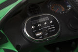 RiiRoo Mercedes Benz AMG GT R Ride On Car showing internal display