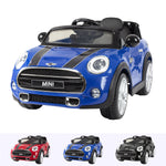 RiiRoo Mini Cooper S Ride On Car - 12V 2WD Blue