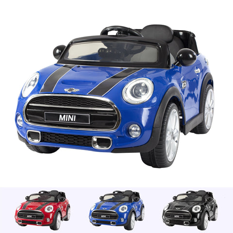 RiiRoo Mini Cooper S Ride On Car - 12V 2WD Blue