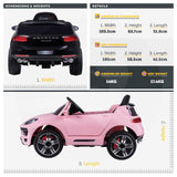 RiiRoo Porsche Macan Style Ride on Car - 12V 2WD