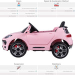 RiiRoo Porsche Macan Style Ride on Car - 12V 2WD
