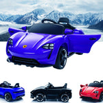 RiiRoo Porsche Mission E Taycan Style Ride on Car - 12V 2WD