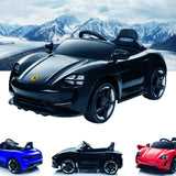 RiiRoo Porsche Mission E Taycan Style Ride on Car - 12V 2WD