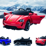 RiiRoo Porsche Mission E Taycan Style Ride on Car - 12V 2WD