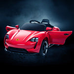 RiiRoo Porsche Mission E Taycan Style Ride on Car - 12V 2WD