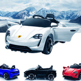 RiiRoo Porsche Mission E Taycan Style Ride on Car - 12V 2WD