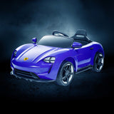 RiiRoo Porsche Mission E Taycan Style Ride on Car - 12V 2WD Blue