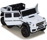 Licensed Mercedes Benz G63 Mini Ride on Toy In White -12V 6WD